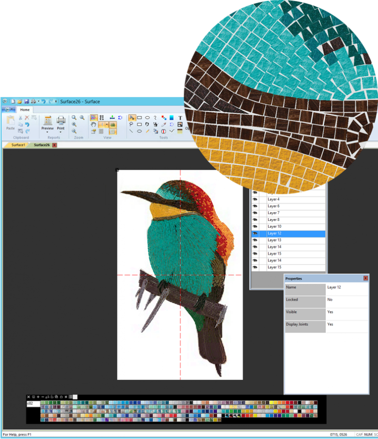 Surf Mosaico – Surface Mosaic Design Software